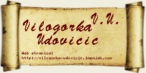 Vilogorka Udovičić vizit kartica